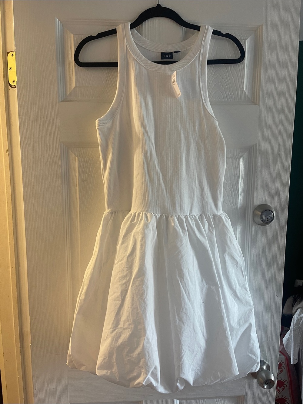 GAP White Sleeveless Mini Dress